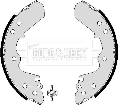 BORG & BECK Комплект тормозных колодок BBS6196